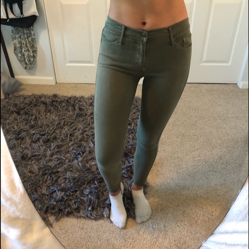 NWOT Black Orchid Olive Skinny Jeans